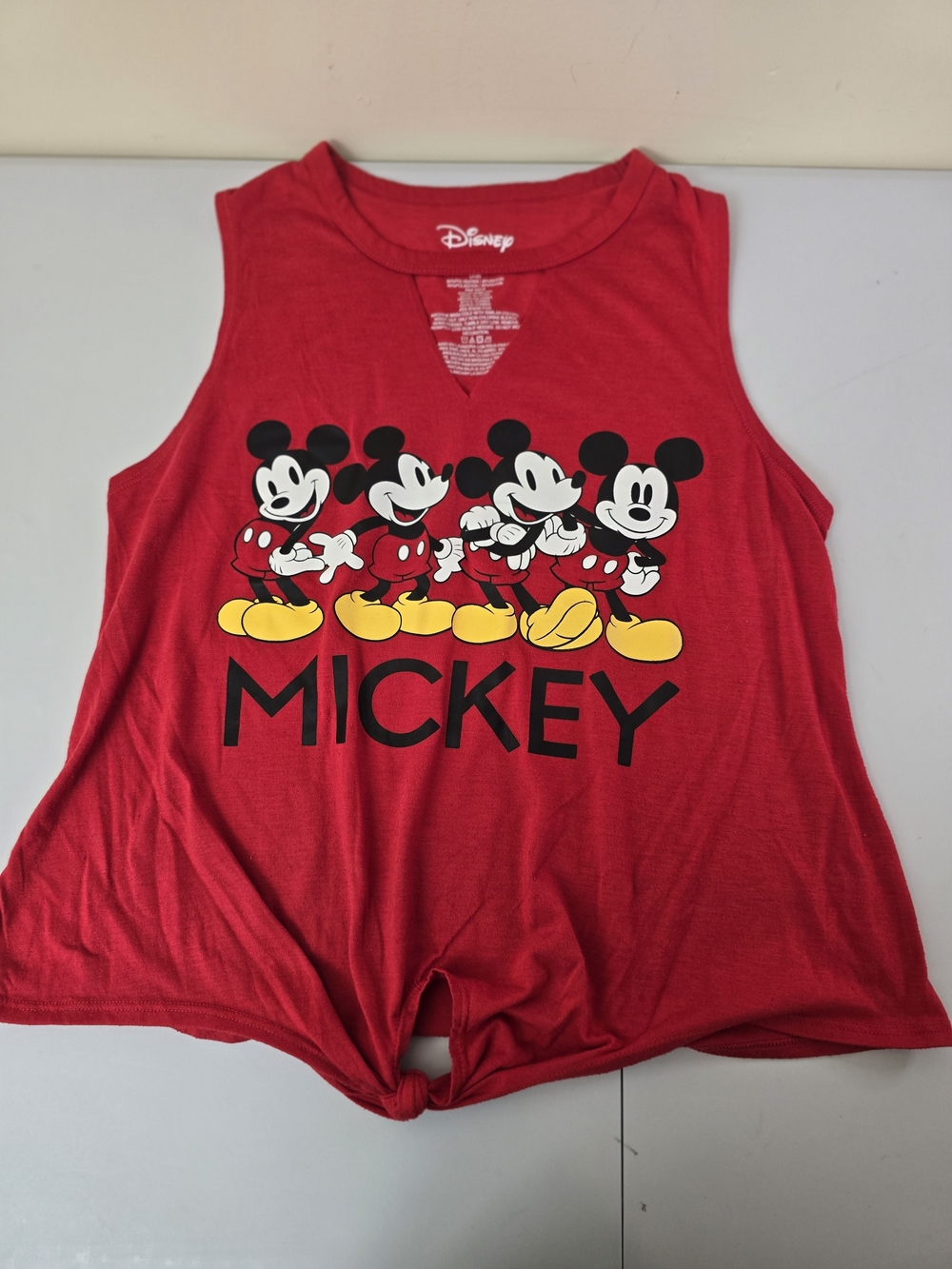 B22 Disney Kids' Red Mickey Graphic Tank Top